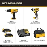 DEWALT 20V Max Cordless Drill Combo Kit, 2-Tool (DCK240C2),Yellow/Black Drill Driver/Impact Combo Kit