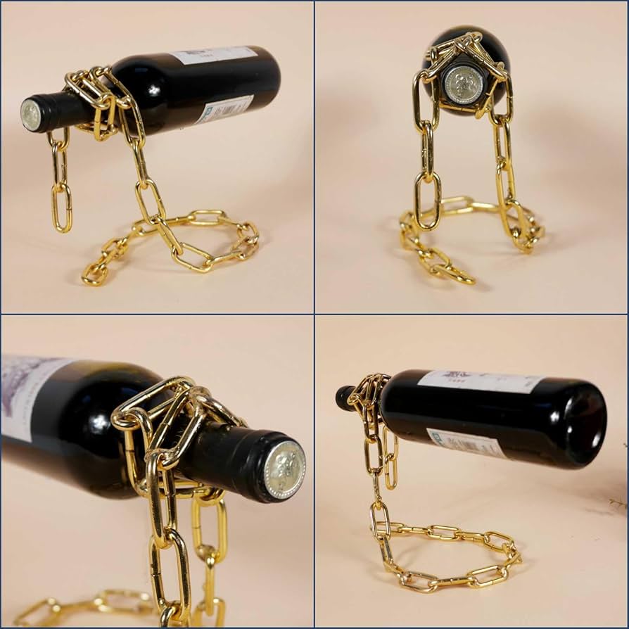Amazon|ルナリ チェーン ワインラック ボトル1本用 鎖 ワインスタンド Amazon|ルナリ チェーン ワインラック ボトル1本用 鎖 ワインスタンド