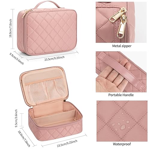 Miniatura 3 de OCHEAL Bolsa de maquillaje, bonita bolsa organizadora de maquillaje, bolsa de maquillaje para artículos de tocador, accesorios de cosméticos con