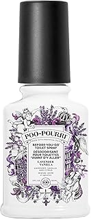 Pourri Lufterfrischer Spray für Bad und WC - Lavendel-Vanille Duft - zur Anwendung vor dem Toilettengang - bindet Gerüche bereits im Wasser - pflanzenbasiertes Spray mit ätherischen Ölen - (59 ml)