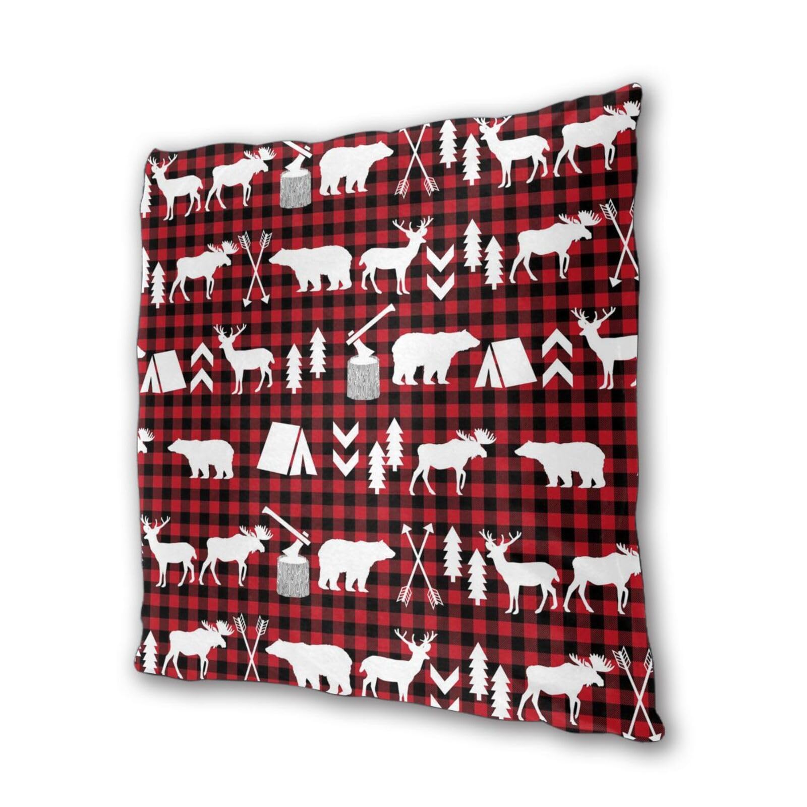 Set di 2 federe decorative decorative con stampa natalizia
