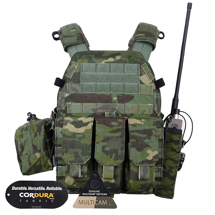 Buy emersongear EMERSON Tactical Airsoft Vest Modular MOLLE LBT6094A Plate Carrier Vest with