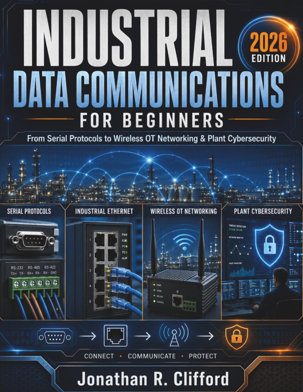 Industrial Data Communications for Beginners: From Serial Protocols to Wireless OT Networking & Plant Cybersecurity
