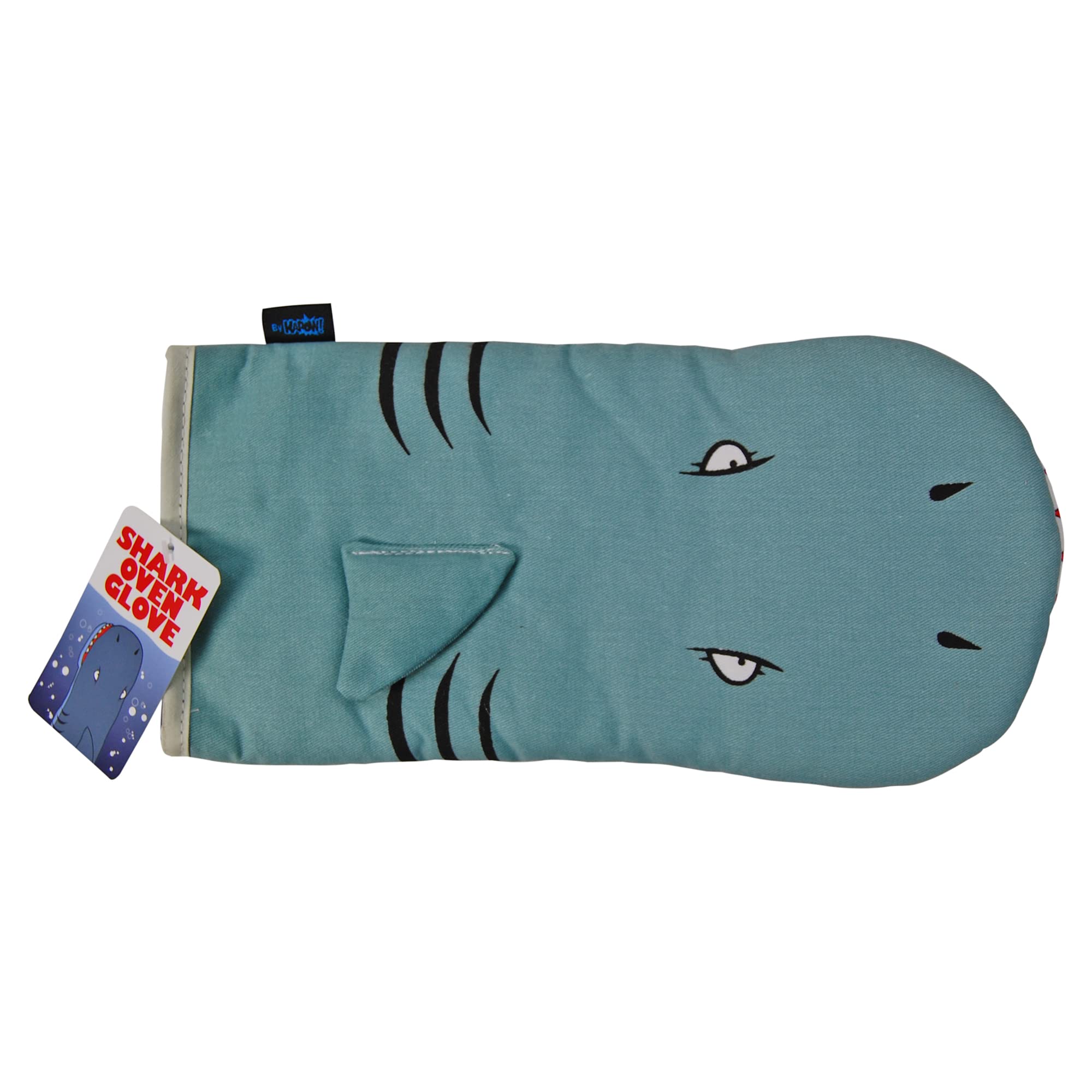 Bomblighters Shark Oven Glove - Jaws open on this novelty oven mitt, Multicolor, One Size