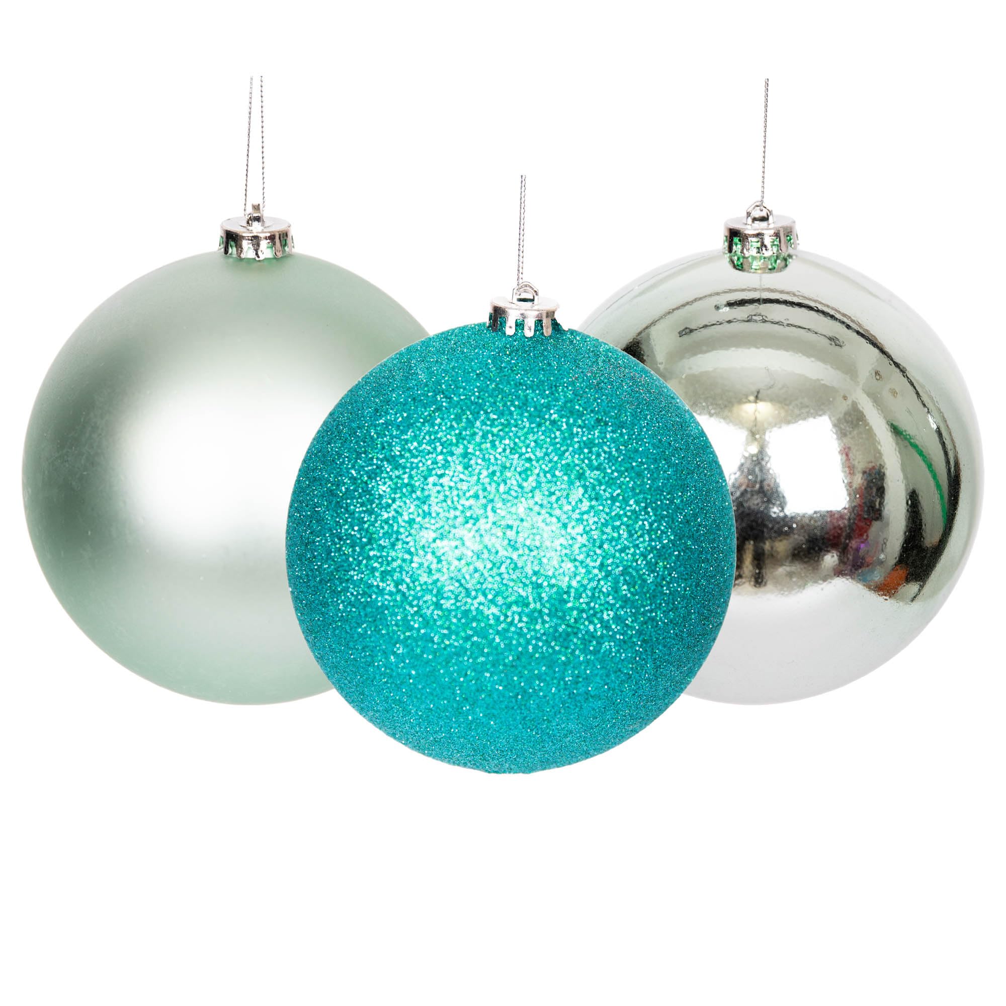 Baubles turquise 35CM 3PC pvc