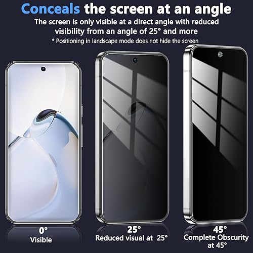 Miniatura 3 de Protector de pantalla de privacidad diseñado para Samsung Galaxy A32 5G con protector de lente de cámara, cobertura completa, HD, antiespía,