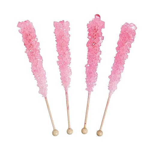 Fun Express Rock Candy Pop Sticks (rosa) - Suministros para la escuela bíblica de vacaciones de VBSDecoración