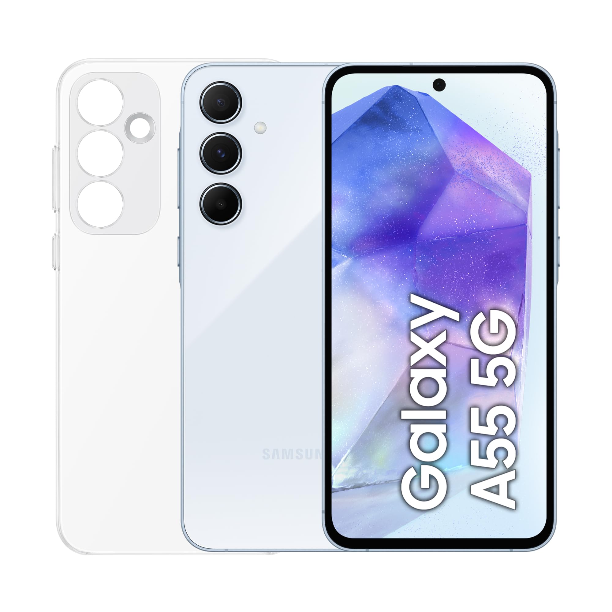 Samsung Galaxy A55 5G 本体　SC-53E Samsung Galaxy A55 5G, Dual, 128GB 8GB RAM, Awesome Iceblue