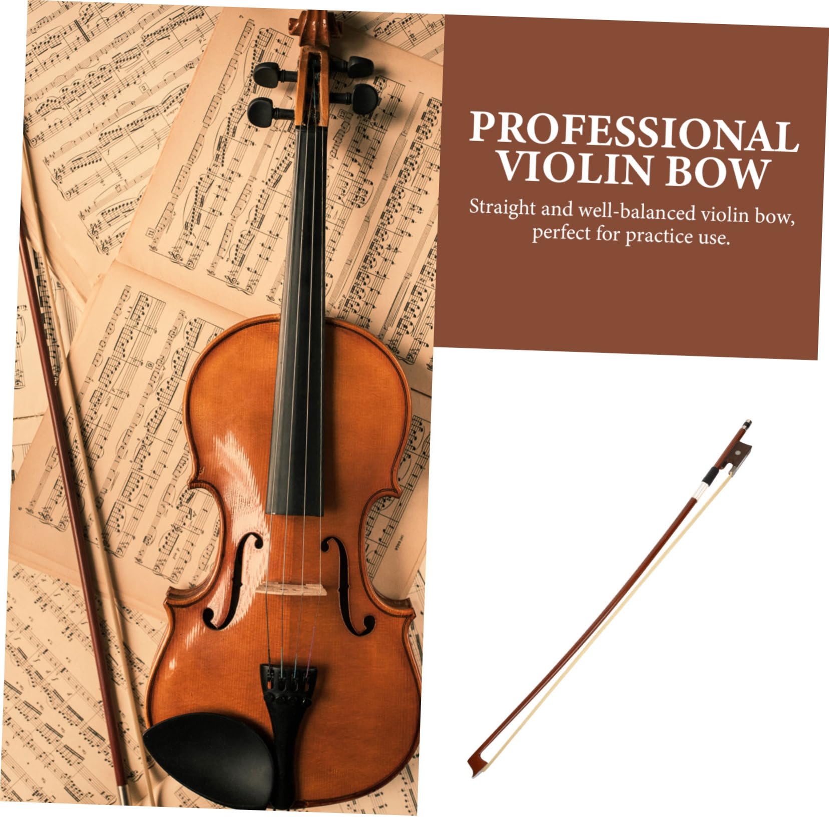 Amazon | OFFSCH 3本の木製バイオリン弓 バイオリン用 1/4サイズ 弓