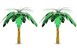 Palm Tree Cascade Centerpiece Pack of 2 - Luau Centerpieces for Tables