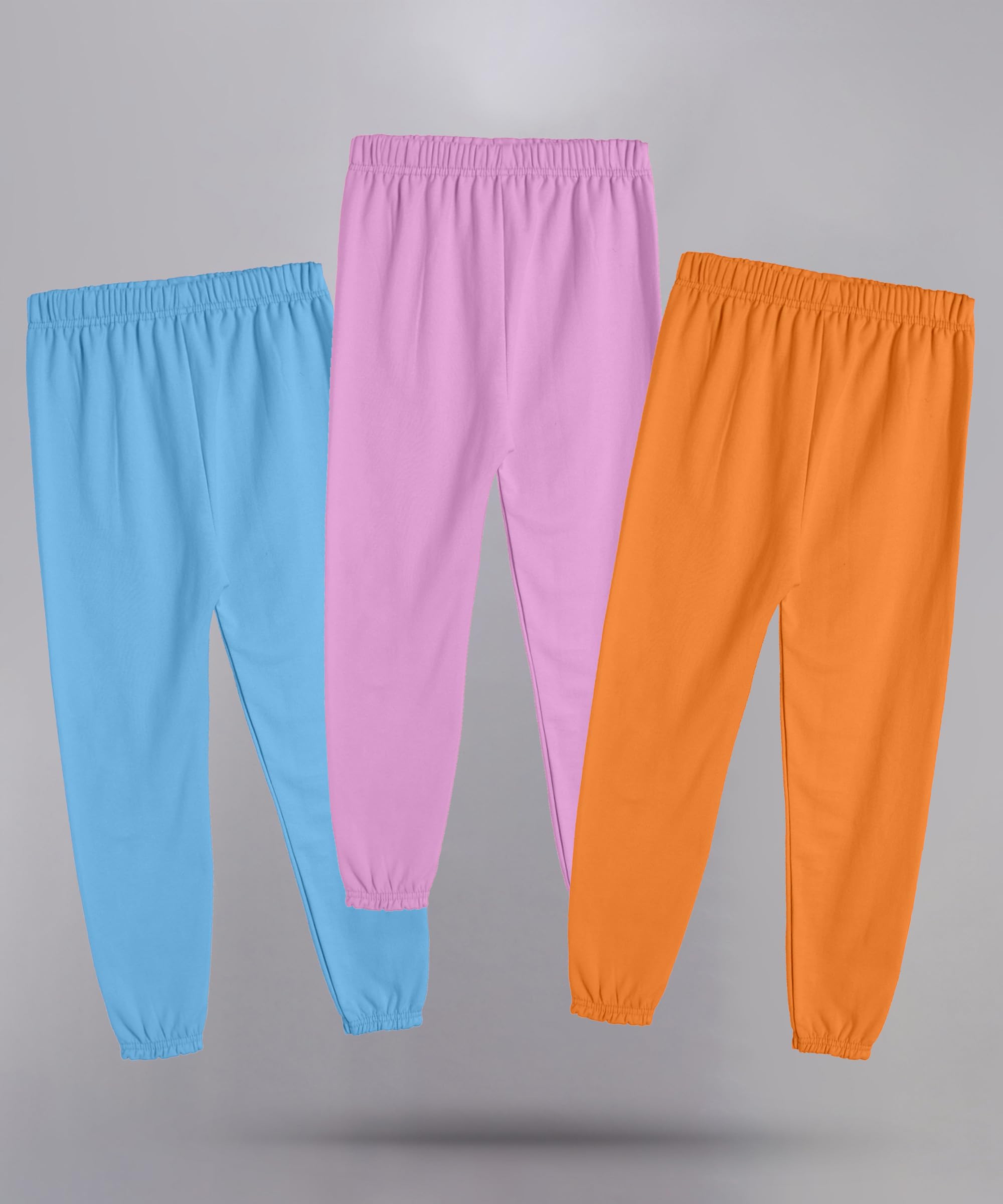 KYDA KIDS® Girls 100% Cotton Premium Printed Track Pants | Soft Breathable Fabric | Summer Wear Multicolor Trackpants for Girls - Pack of 3