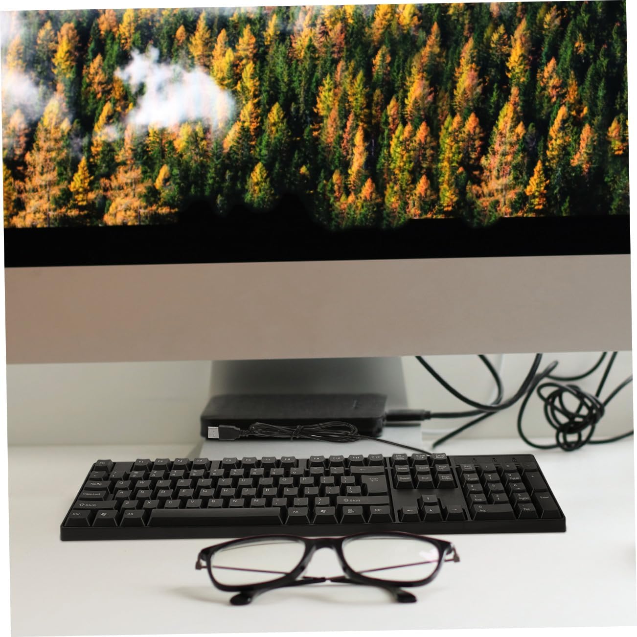 Keyboard and Mouse Combo 104 Keys ABS Wired Set Plug and Play image 5