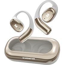 Monster Open Ear AC311 Wireless Earbuds, Bluetooth 5.4 Open Ear Headphones, Up to 30 Hours Playtime Bluetooth Ear Earphones with Stereo Sound, Touch Control and IPX5 Waterproof Open Earbuds