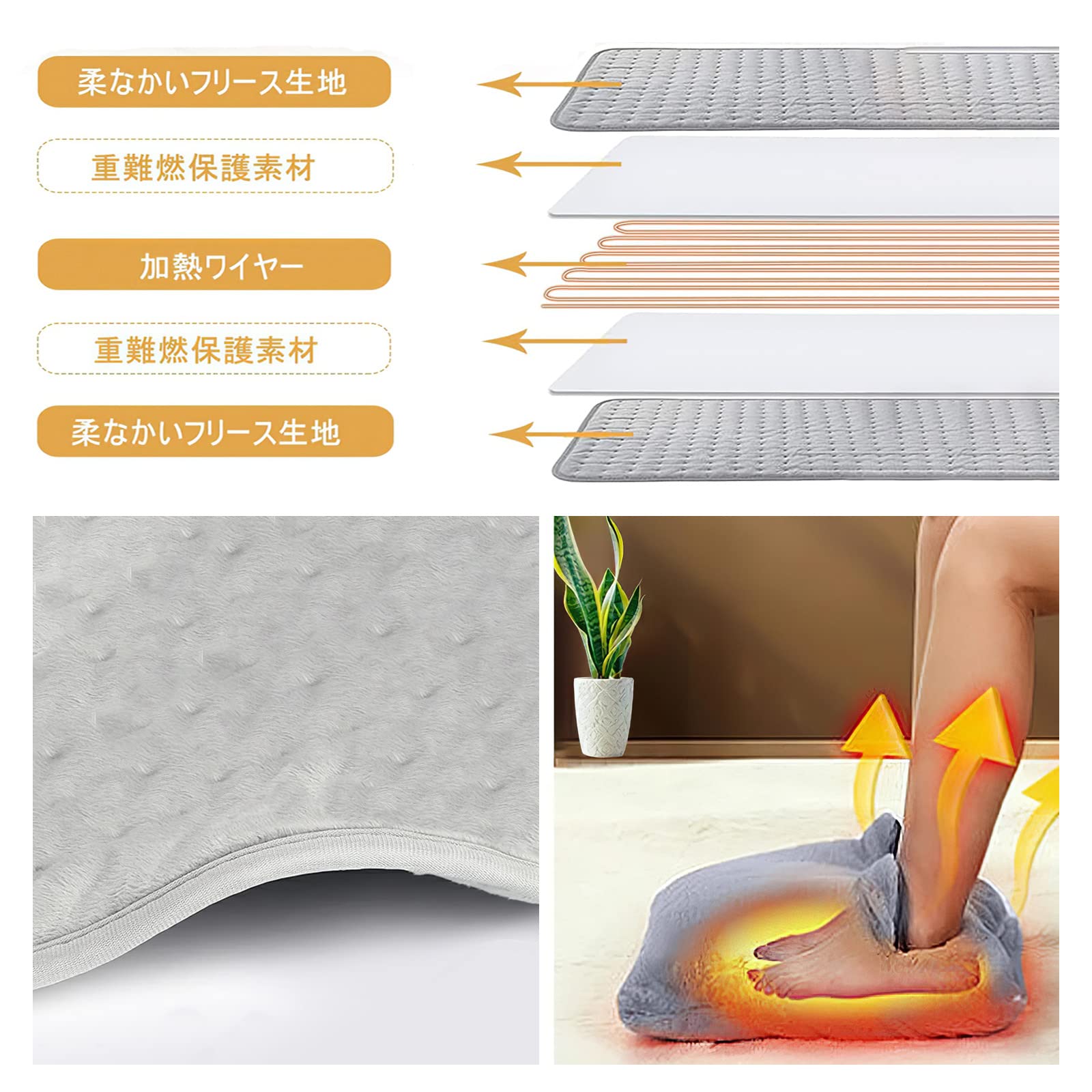 Amazon.co.jp: Favoreal 【2025年革新 冬 暖房 】電気足温器