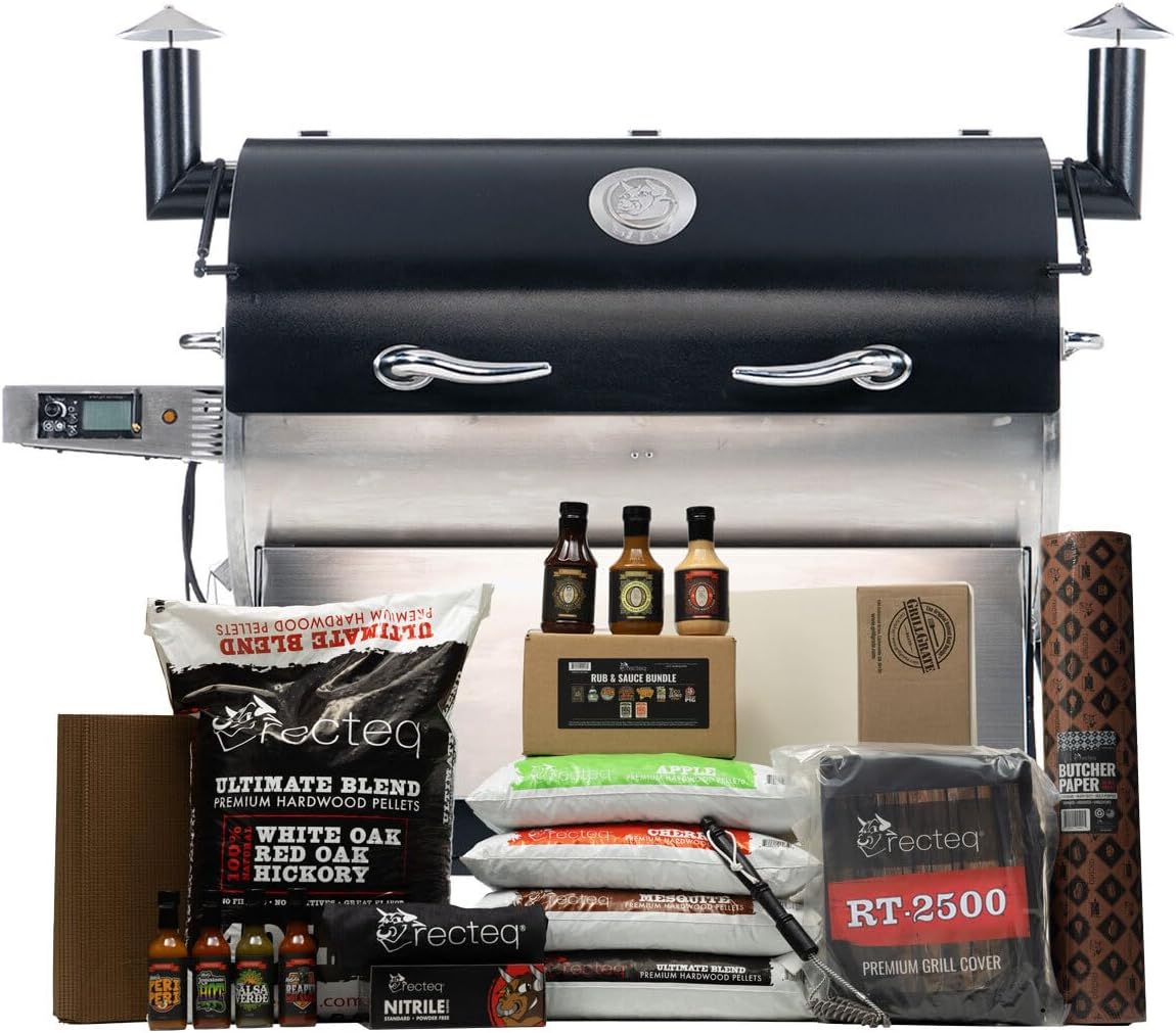 recteq RT2500 BFG Wood Pellet Smoker Grill + BBQ Master