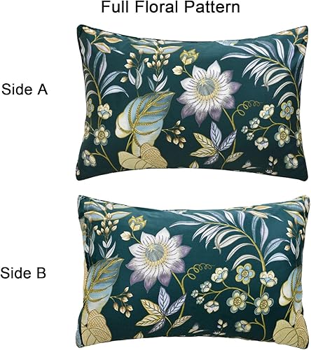 Miniatura 5 de FADFAY - Textiles para el hogar, sabana floral, estilo rústico, sábanas estilo floral hermoso, para cama matrimonial, individual y queen, juego de 4