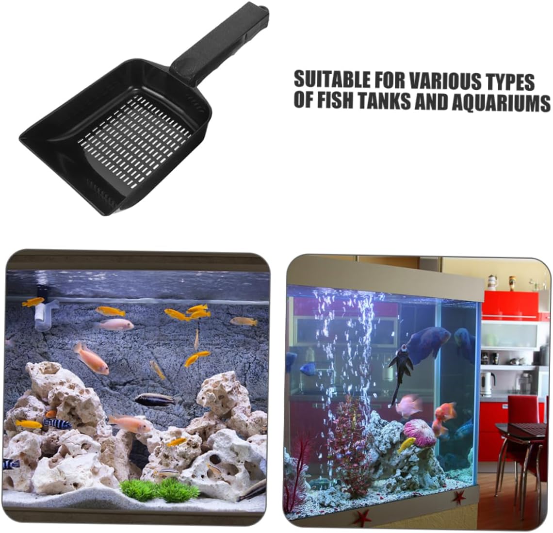 2pcs Fish Tank Sand Shovel Tool for Aquarium Maintenance Gravel for Freshwater Sand and Aquatic Plants Fit for Home and Garden Use
