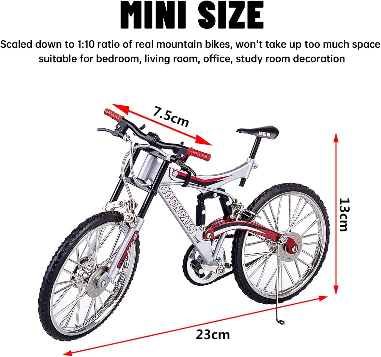 MechPuConToy 3D Metal Puzzle Bike Model, Mechanical Bicycles 3D Simulated Metal Jigsaw Puzzles Assembly Kits, Home Decor Display for Adults and Teens