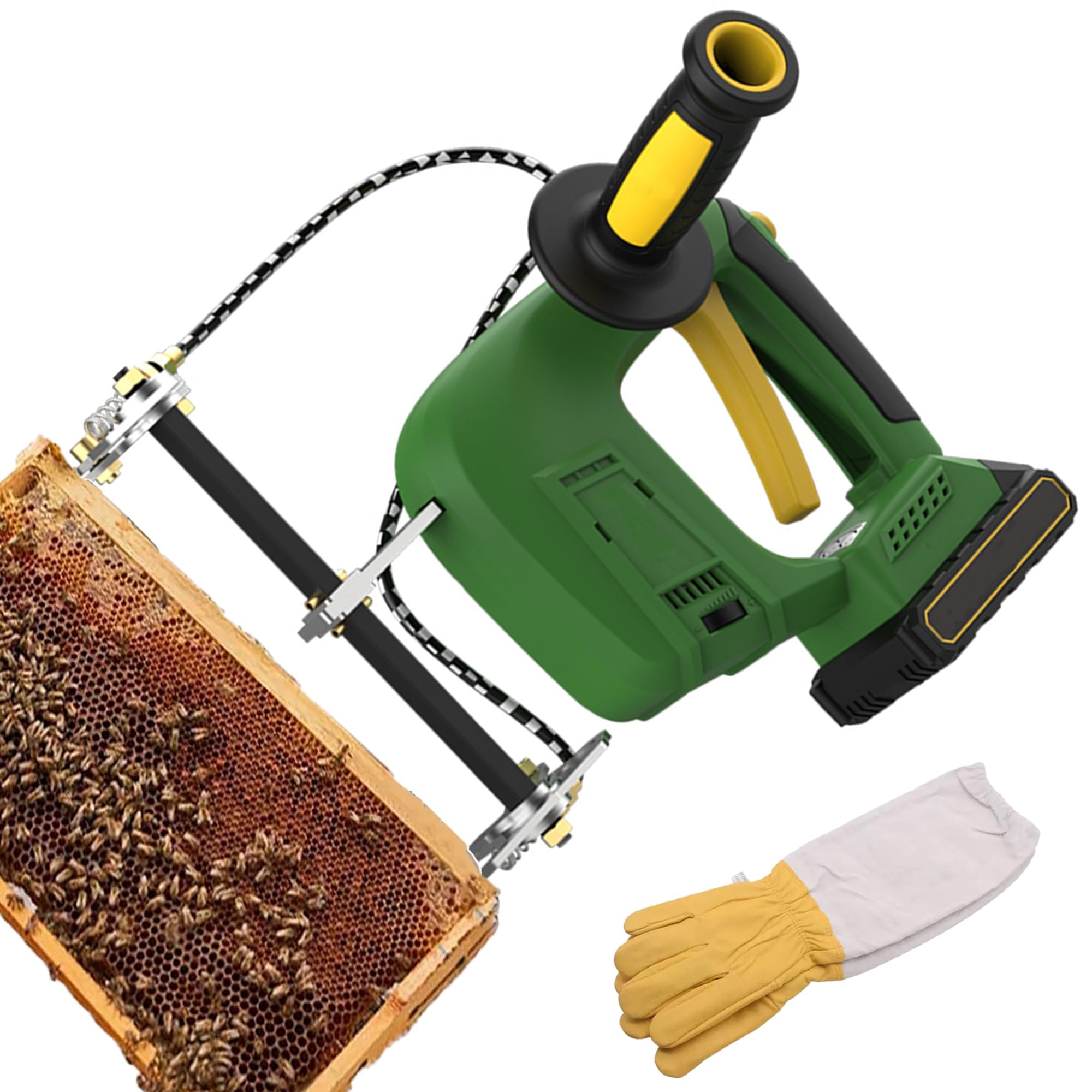 Agitatore elettrico portatile per alveare, ricaricabile, per allevamento di api domestiche, strumento efficiente per la manipolazione delle api per gli appassionati di apicoltura