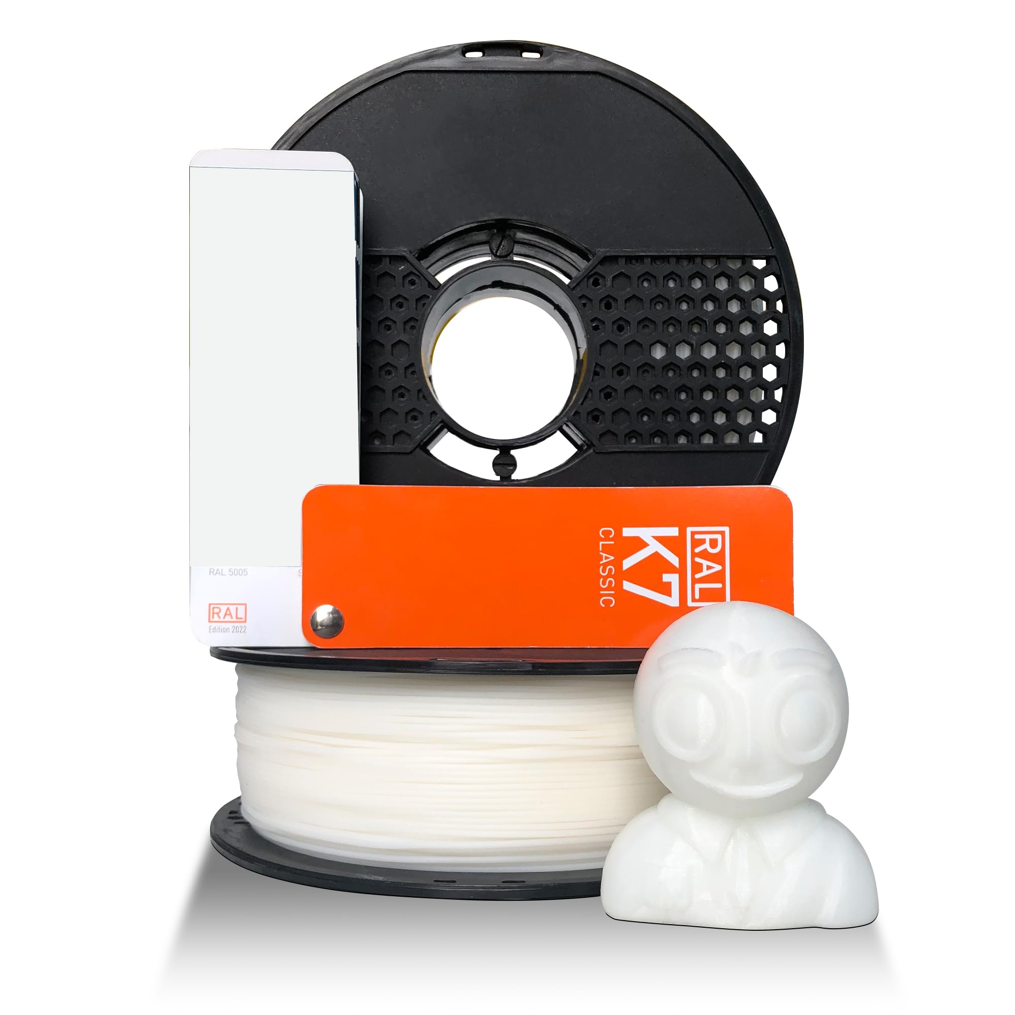 NFIL3D 1.6KG Turbo Finish PLA+ Natural White 3D Printer Filament | Filaments for 3D Printer| 1.75mm| Accuracy - +/- 0.015mm | 1000g 3D Filament, 250g Spool, 350g Packaging Weight (Total Weight 1.6KG)
