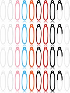 40PCS Anti-Lost Silicone Rubber Ring, Adjustable Elastic Custom Lanyard, Pen Anti-Lost Silicone Holder for Vape Device Lanyard, Replacement Pendant Carrying Kit for pens Office Devices 1.57 inch