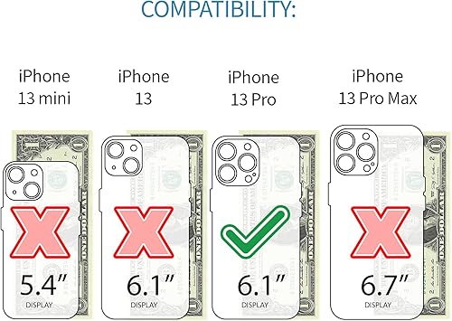 Miniatura 2 de Dockem Funda tipo cartera para iPhone 13 Pro con placa metálica integrada para montaje magnético y 2 bolsillos para tarjetas de crédito Luxe M2,