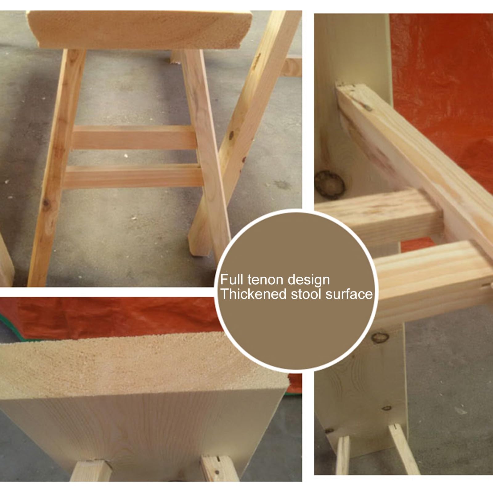 Banc bois de Rustique,Banc d'entrée en bois massif,Banc d'entrée Conception sans accoudoirs, Banc à chaussures en bois,Pour salle à manger, salon, couloir, chambre, stabilité structurelle(Beige,98X17.