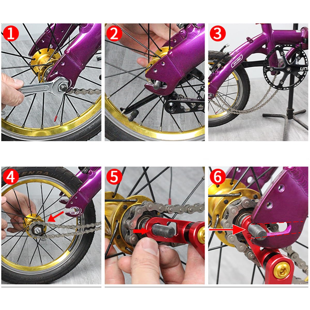 Bicycle Rear Chain Guide, Aluminum Alloy Chain Protector for MTB Road Bike Cycling