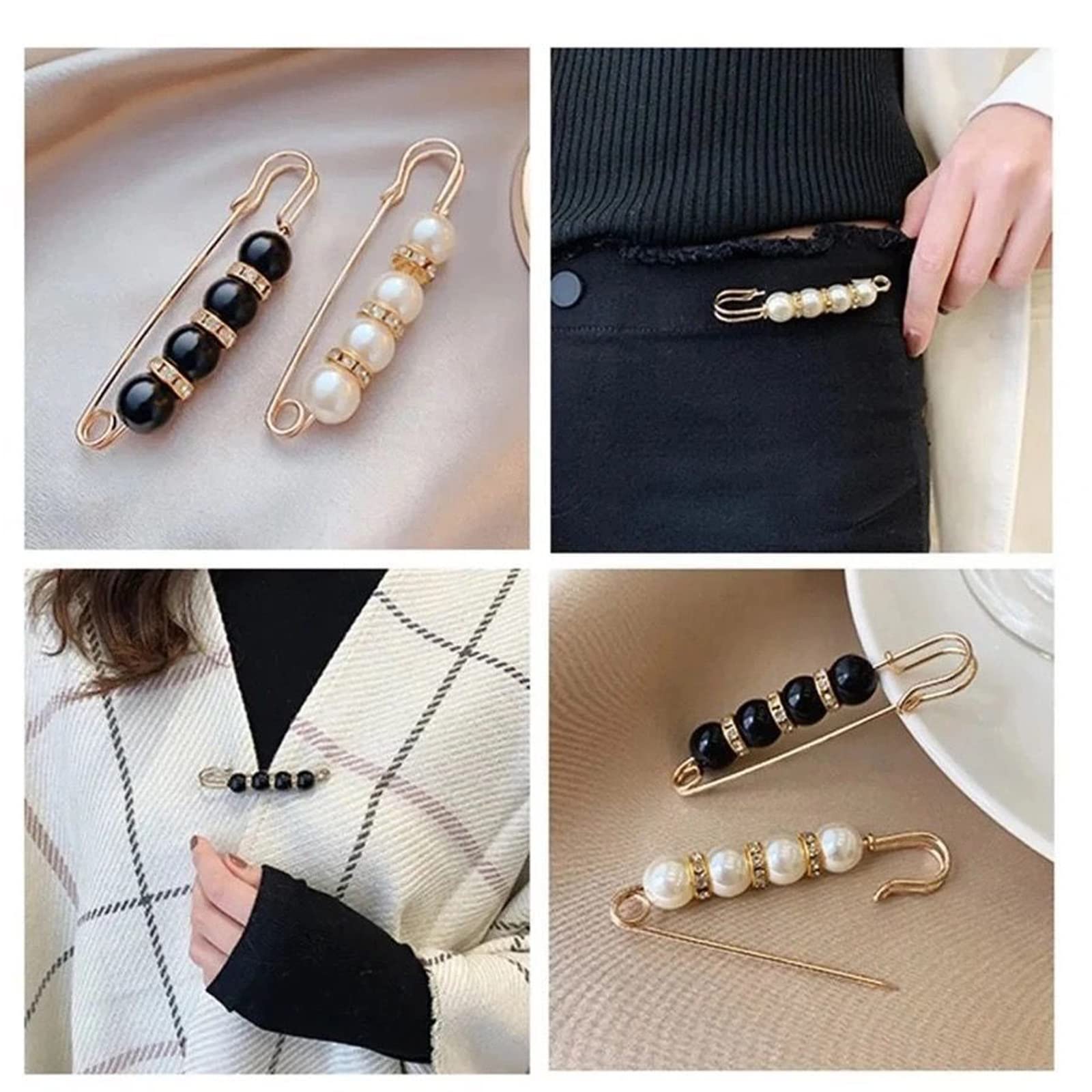 50 Broches De Perlas Para Ropa | Tensores De Cintura | Decoración Para Vestidos Y Accesorios