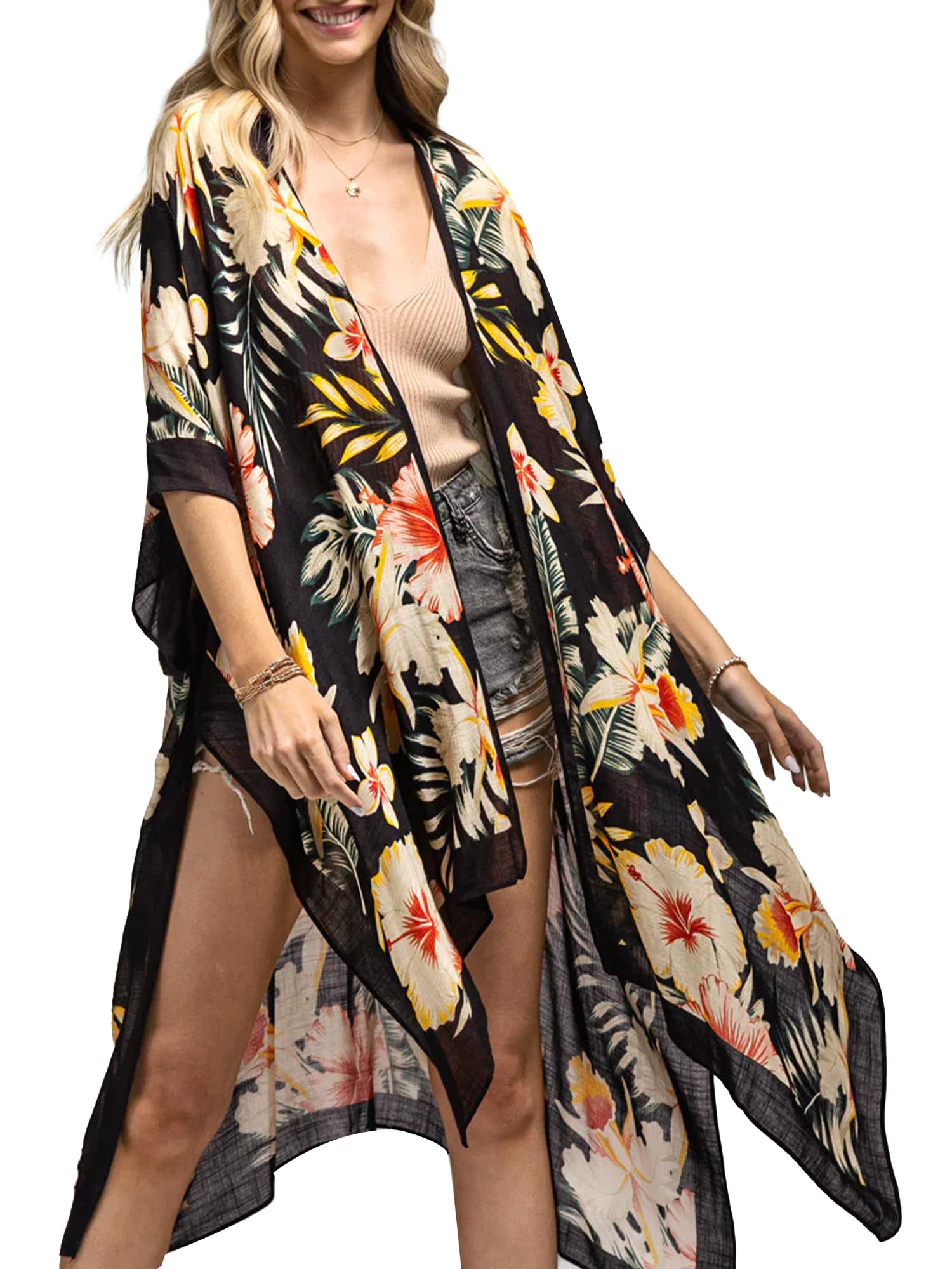 Breezy Lane Kimonos for Women Swimsuit Coverups Beach Cover Up Swimwear Cardigan Summer
