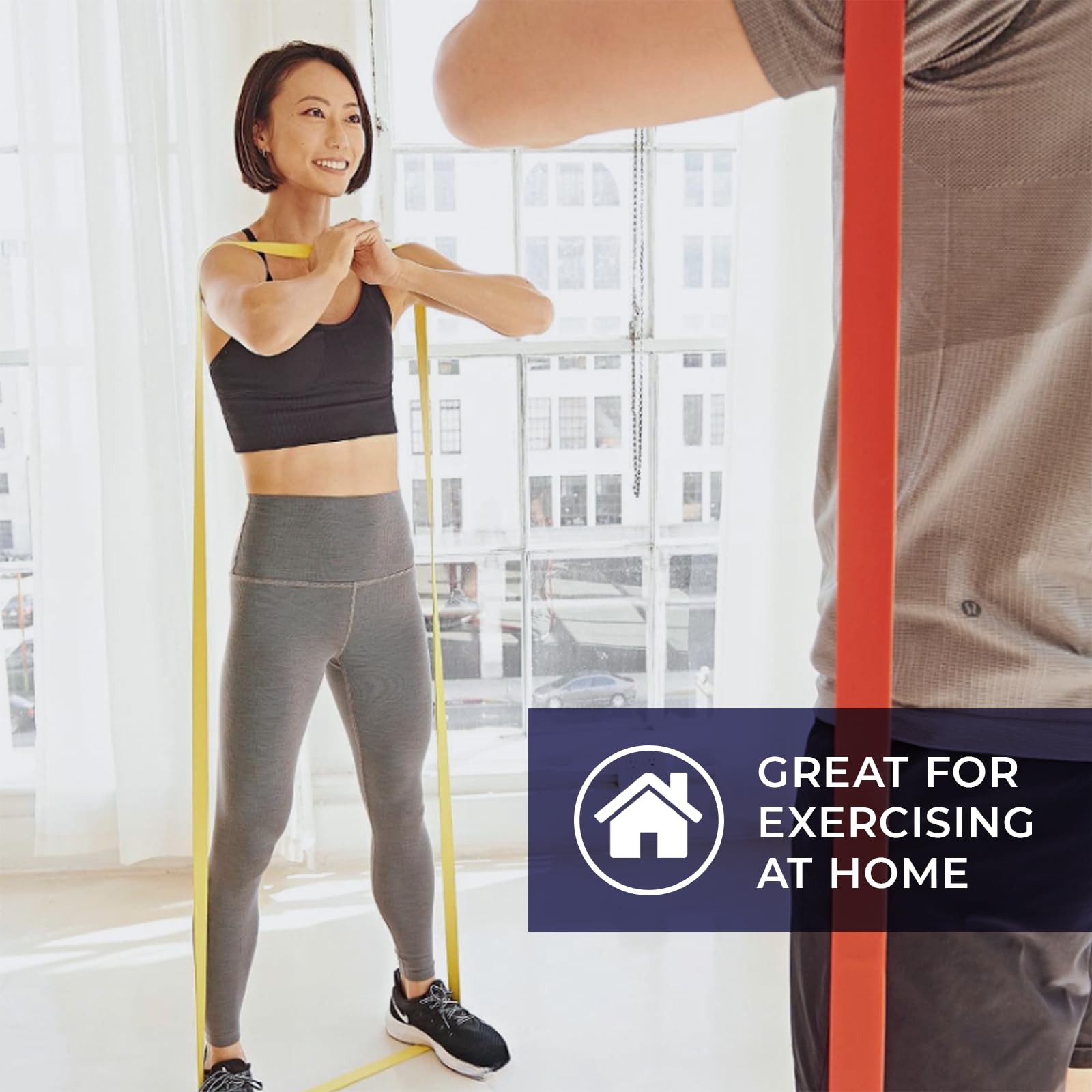 Aeromat Elite Power Band - Bandas de resistencia largas para entrenamiento, bandas de asistencia para dominadas, banda de ejercicio, bandas de gimnasio, bandas de entrenamiento de resistencia para