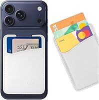 Vista 16 de Wallaroo Premium - Tarjetero adhesivo de cuero para teléfono celular - Para Android e iPhone - Para mujeres y hombres - Resistente con forro