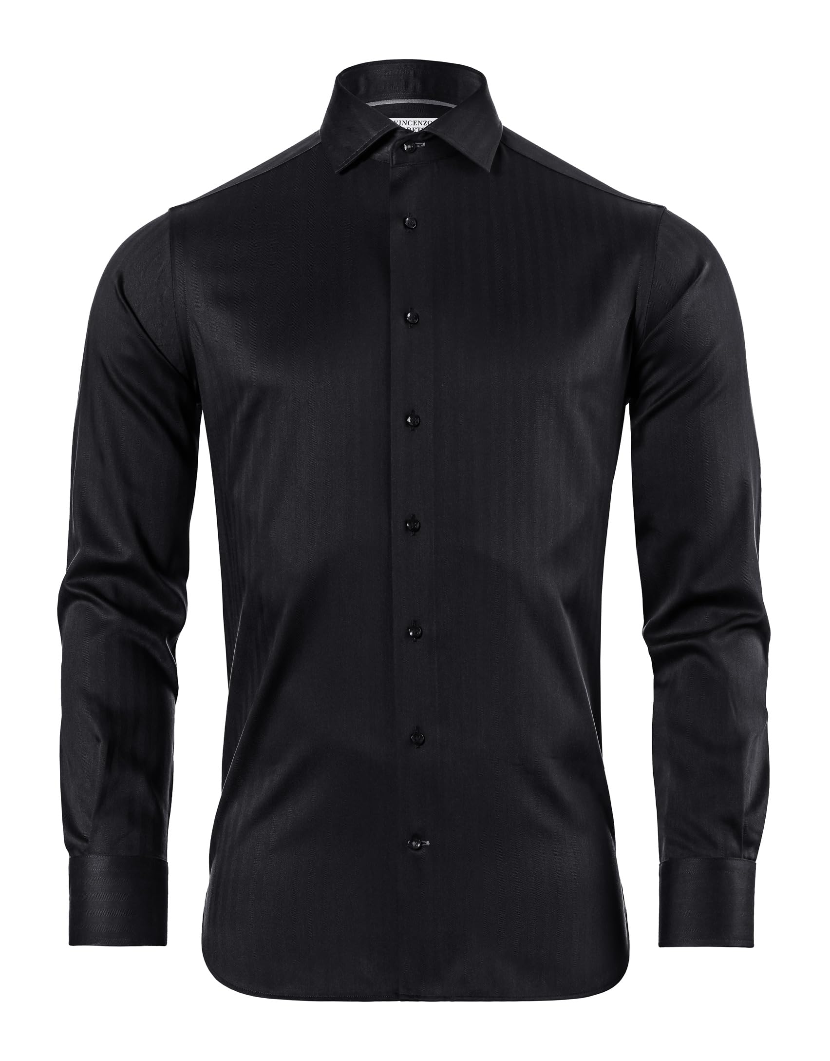 Vincenzo Boretti Hemd, Regular-fit/gerader Schnitt, Twill - bügelfrei