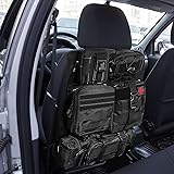 Organiseur tactique pour siège de voiture avec 5 sacs amovibles, protection de dossier de voiture Oxford 600D imperméable pour la plupart des véhicules, SUV, camion, pick-up - 8