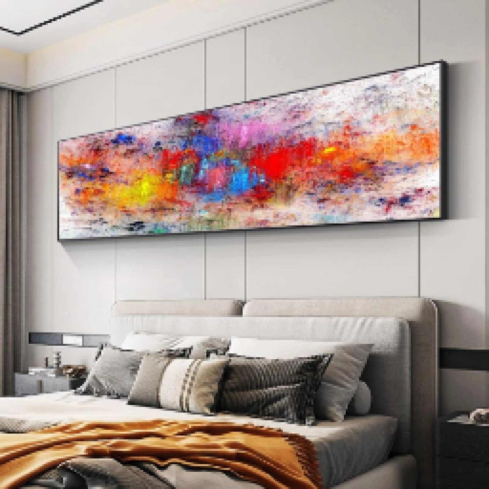 Peinture murale impressions sur toile moderne déco salon affiches 50x150cm - 8
