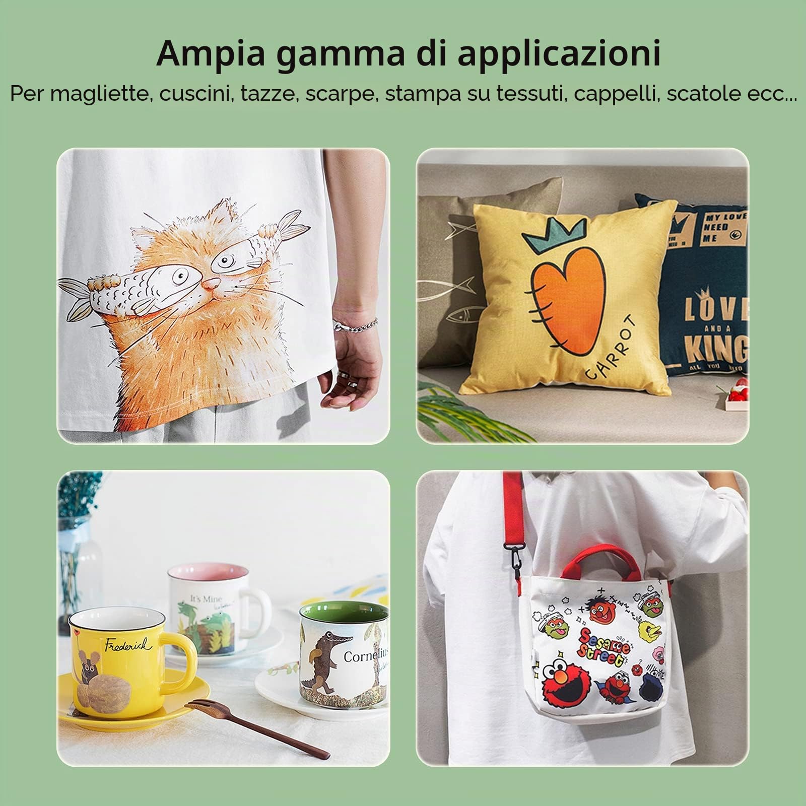 Kit di ricarica per inchiostro a sublimazione compatibile con stampanti WF7110,WF7510,WF7520,WF7610,WF7620,WF7710,WF2750,ET2650,ET2750,per tazze,Camicie in poliestere,cuscini.,piatti,ecc