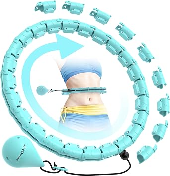 JKSHMYT Weighted Hula Circle for Adults Weight Loss, Infinity Fitness Hoop