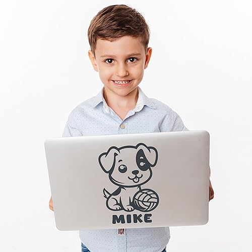 Miniatura 3 de Calcomanías de pared para perros, calcomanías de pared para cachorros con nombre personalizado, calcomanías de pared con nombre personalizado para