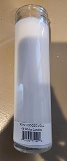 Aspen Brands Blessed Sanctuary Devotional Prayer Candle, Religious Candle, 7 Day (White, 48 Pack)