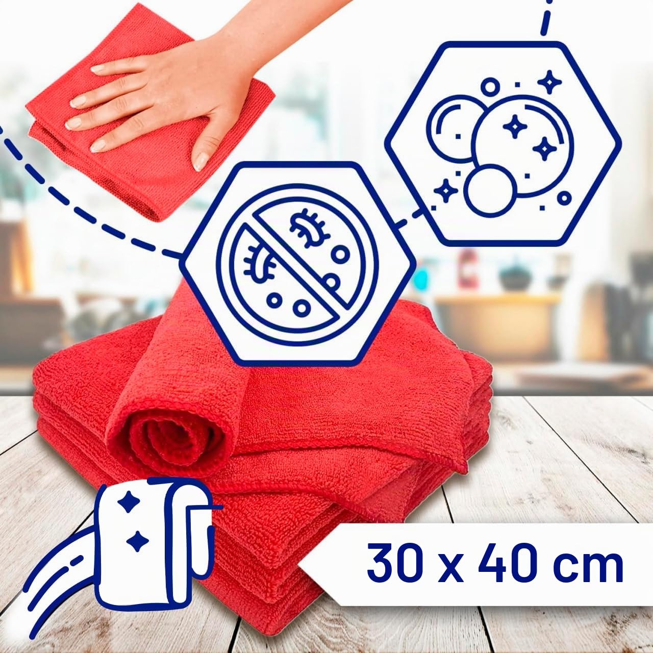 Unterer Sprüharm für Geschirrspüler 400 mm mit dem Originalcode 111922637/9 1119226379 für AEG für Electrolux - Komplett mit Microfasertuch – Garantie 10 Jahre - MONTERAL