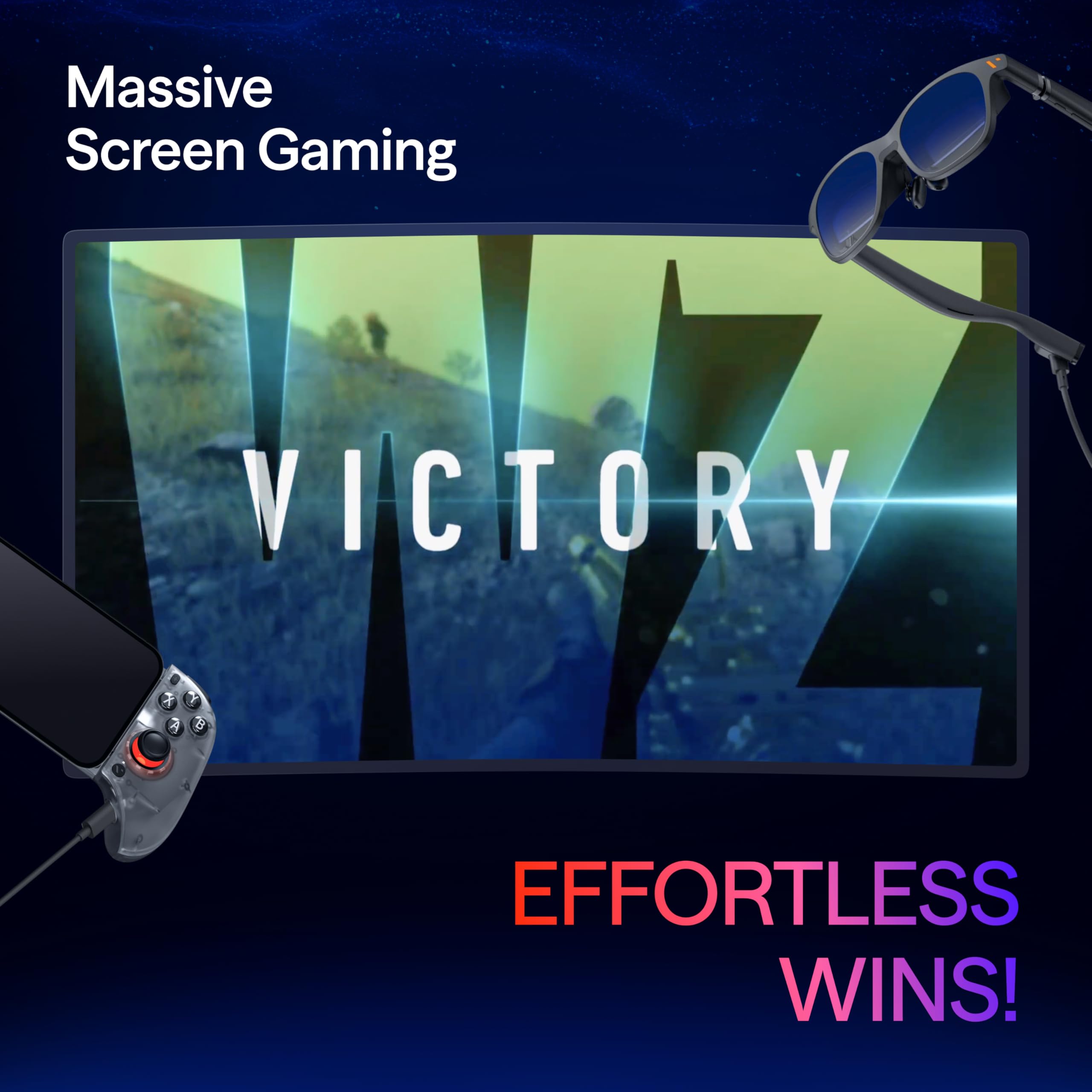 VITURE The Winning Combo — Occhiali XR Luma Ultra X 8Bitdo Ultimate Mobile Gaming Controller, Primo Al Mondo, Supporta XR & Giochi Pro Android, Vinci Ovunque