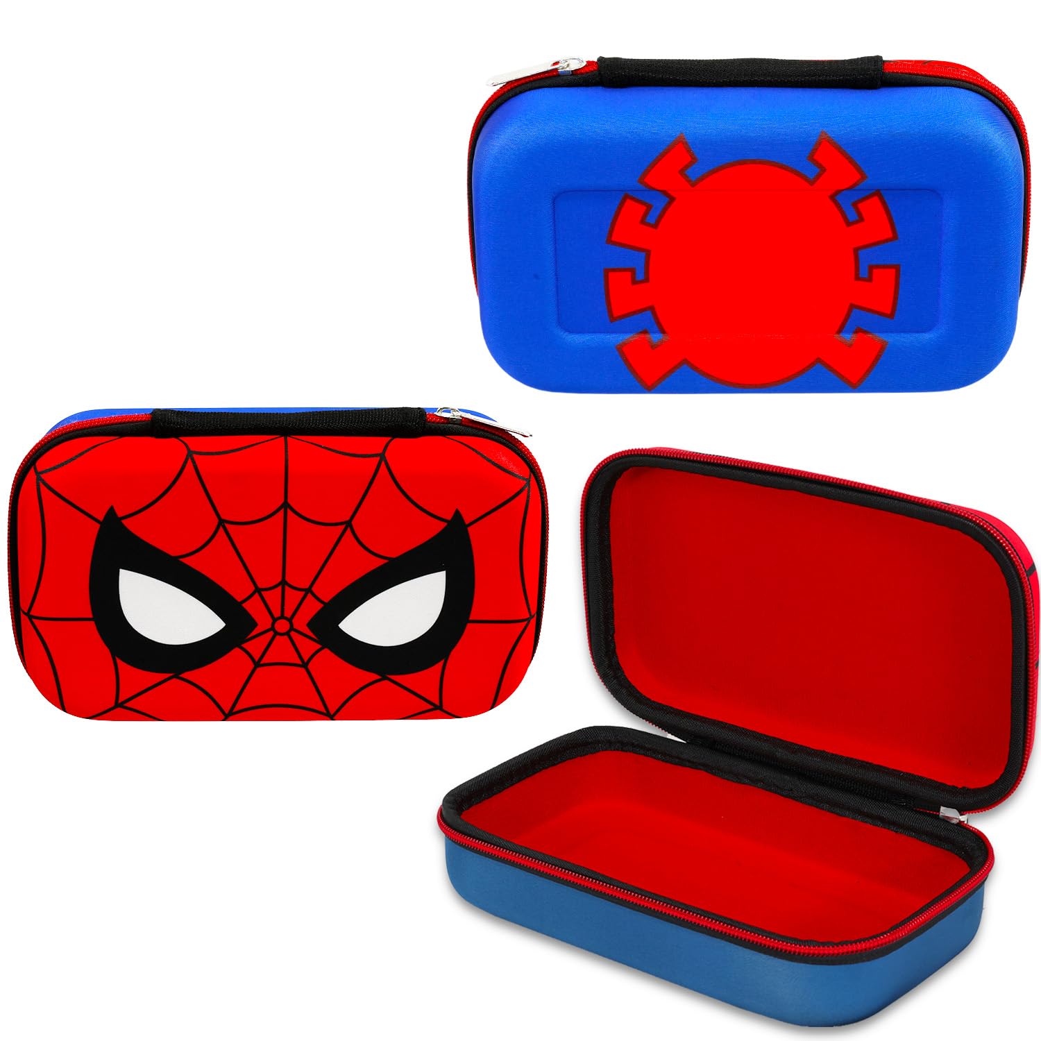 Spiderman – Ensemble de fournitures scolaires Marvel avec trousse à crayons, marque-page, autocollants, plus | Ensemble de papeterie Spiderman pour enfants, garçons, tout-petits