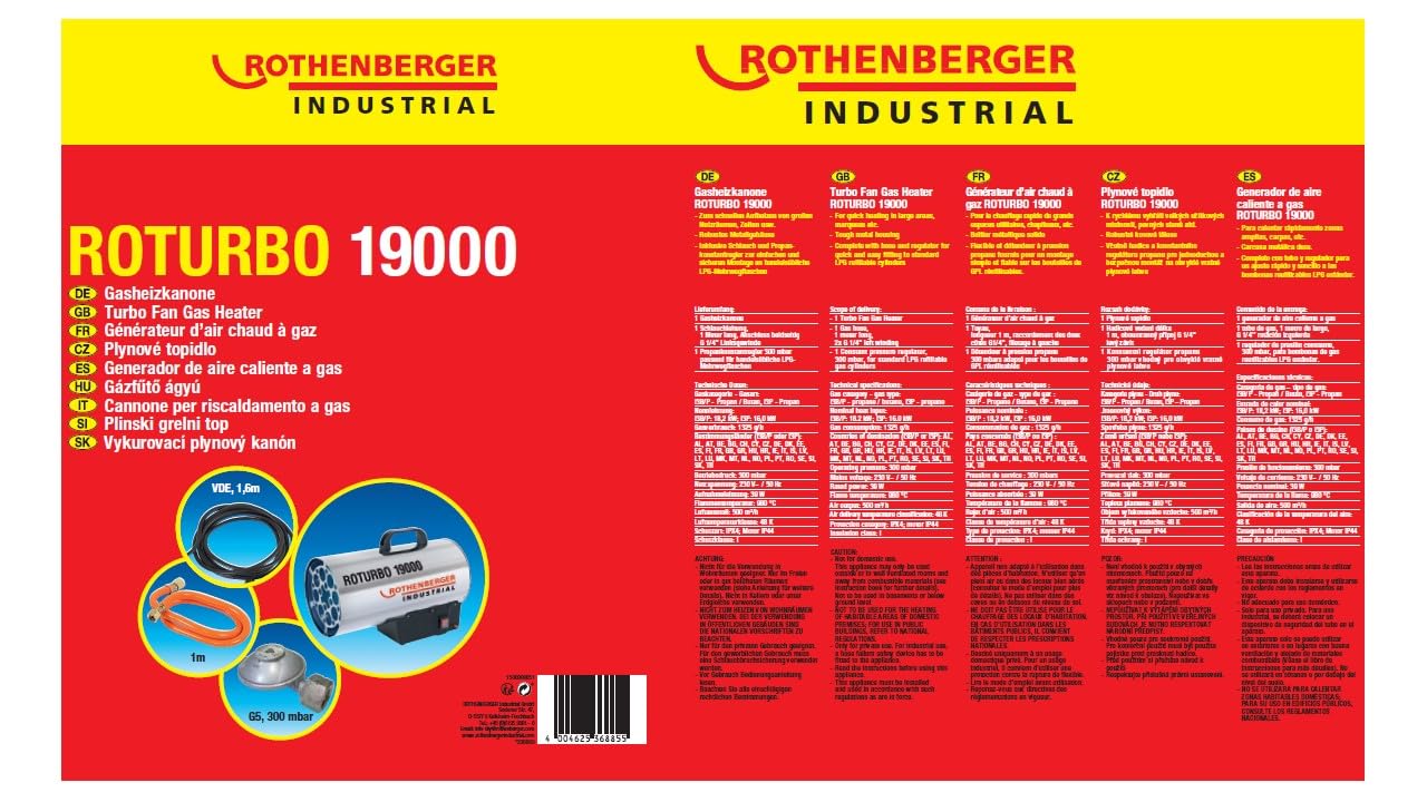 RoTurbo 19000 - Calentador Gas