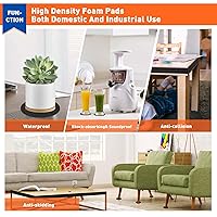 Vista 6 de MAGZO 8 almohadillas de espuma adhesiva de 1/2 pulgada de grosor x 4 x 4 pulgadas, láminas de espuma de celda cerrada, almohadillas autoadhesivas