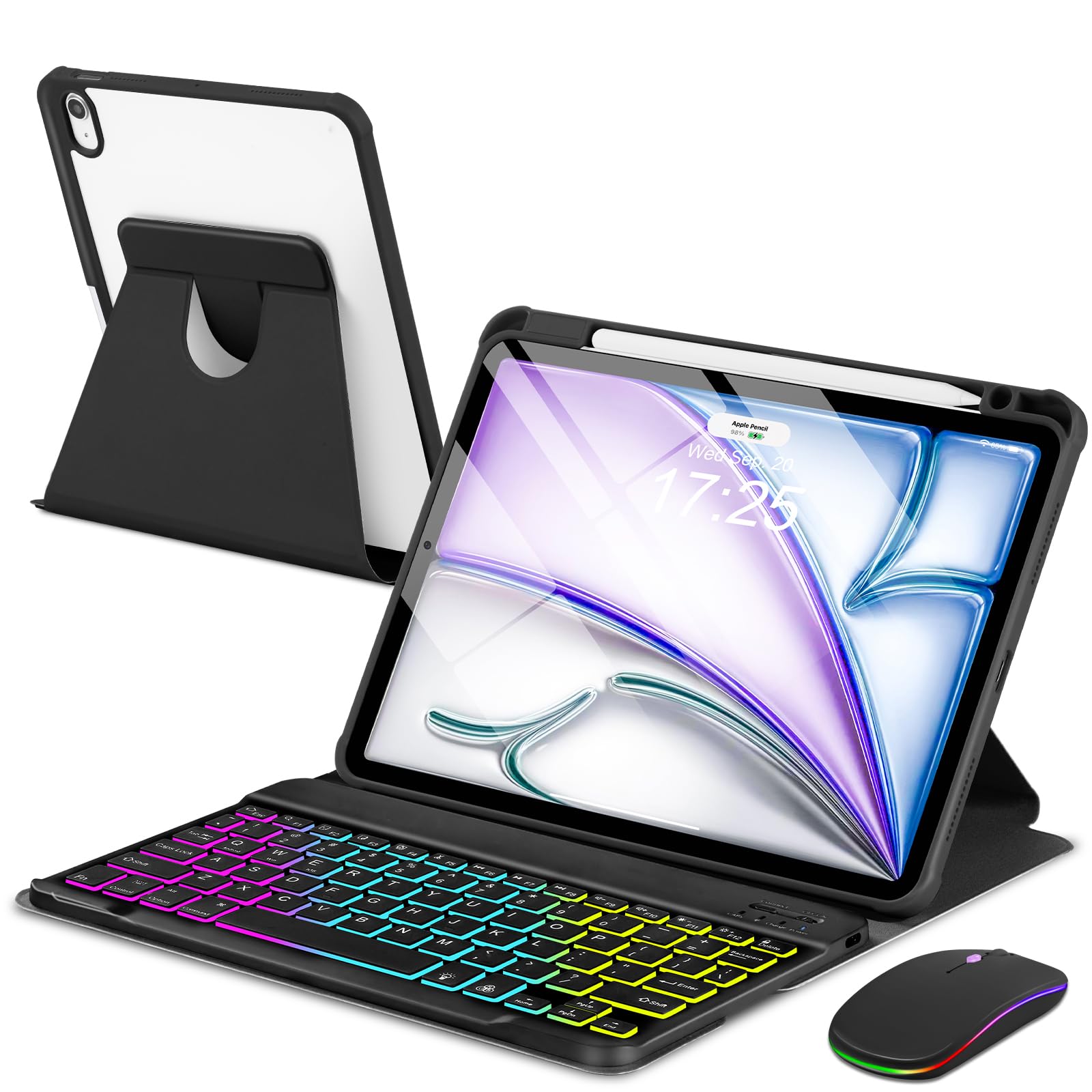 Amazon.com: EAMPANG Case with Keyboard Mouse for iPad Air 11 inch