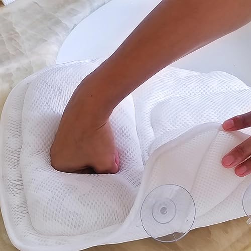 Miniatura 5 de Almohadas de baño para bañera, almohada de baño de spa, almohada de lujo para bañera de hidromasaje, almohada de baño de burbujas para remojar,