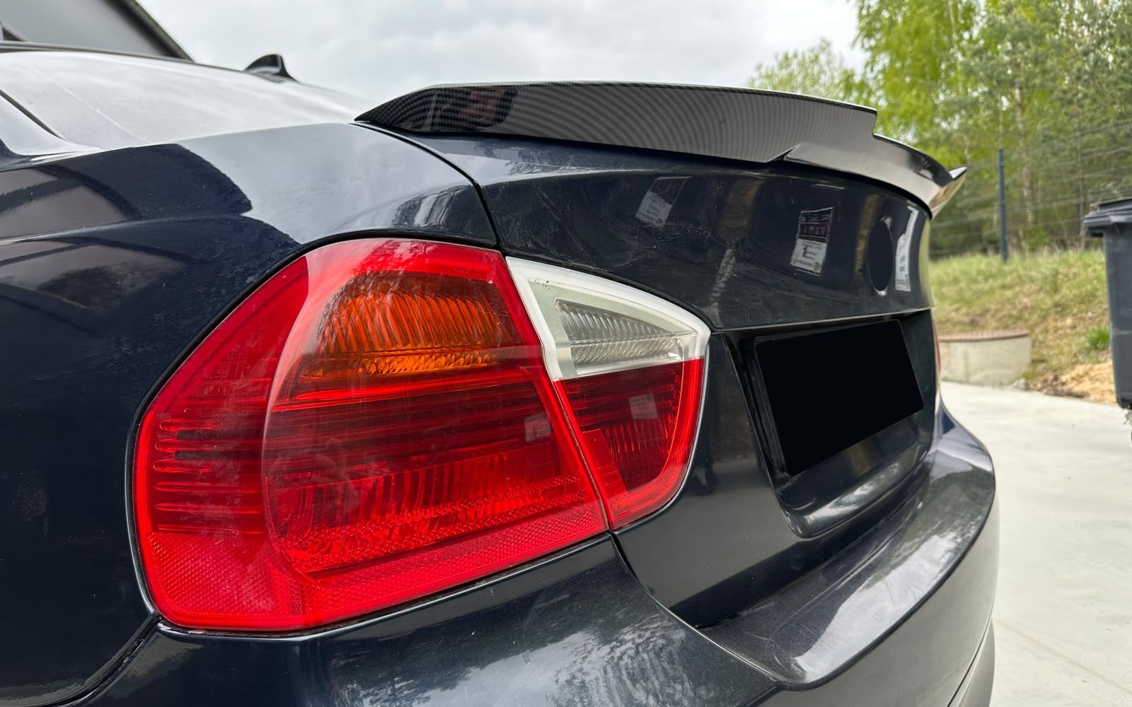 MpTuned E90 M4 - Spoiler posteriore in stile carbonio, per 3 2004-2013, berlina 4 porte, 318i, 320i, 330i, 340i, 318d, 320d, 330D, 40D, m340d, 340d, 330D, 40d