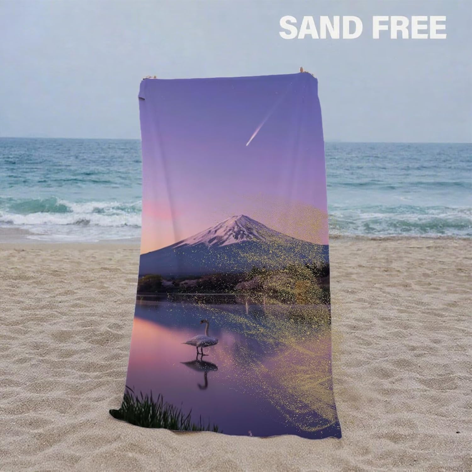 Beach Towel 90x180cm Bath Towels, Quick Dry Microfiber Towel, Sand Free, Super Absorbent, Lightweight, Compact Design, Towels for Bathroom Travel, Pool, Gym, Camping, Beach Vacation Essentials A2-885