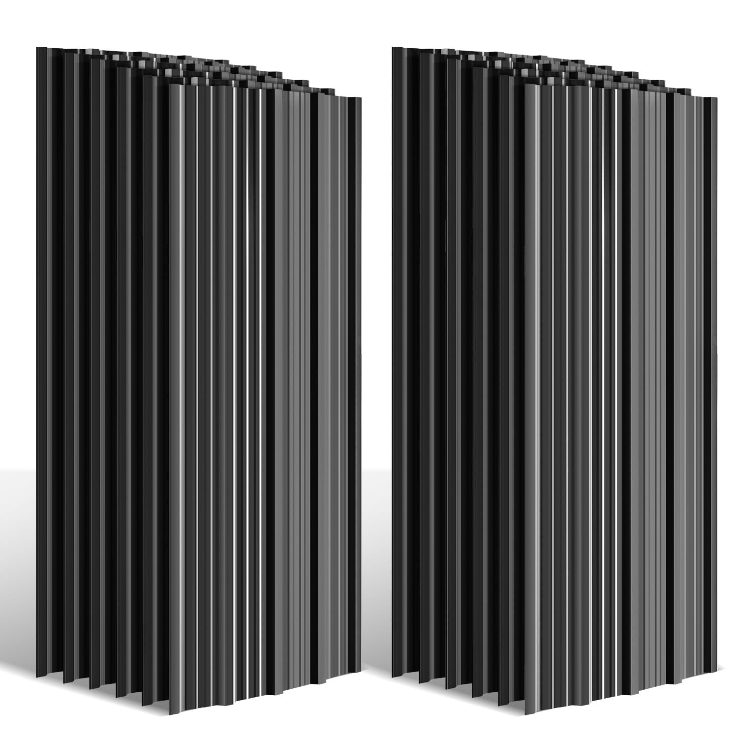 48 x blacha profilowana, blacha trapezowa, płyty dachowe 129 x 46 cm, ok. 28 m², 0,25 mm, metalowa ocynkowana blacha stalowa do wiaty garażowej, szopy ogrodowej, w zestawie rękawice chroniące