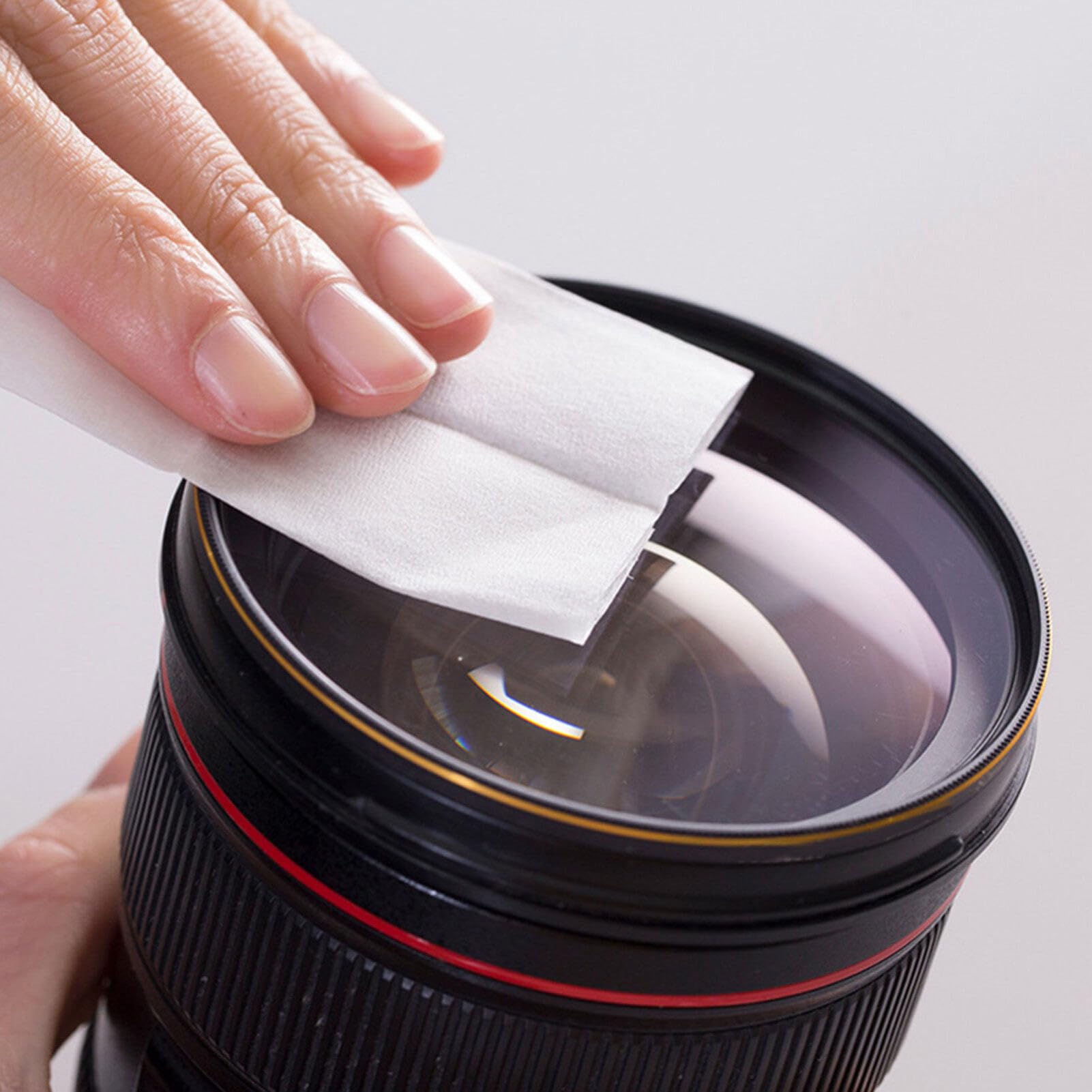 Lurrose Lens Cleaning Wipes 100 Pack Dust-Free Microscope Camera Lens Tissue Paper for Glasses Lcd Screen and Monitor Cleaning - Image 4